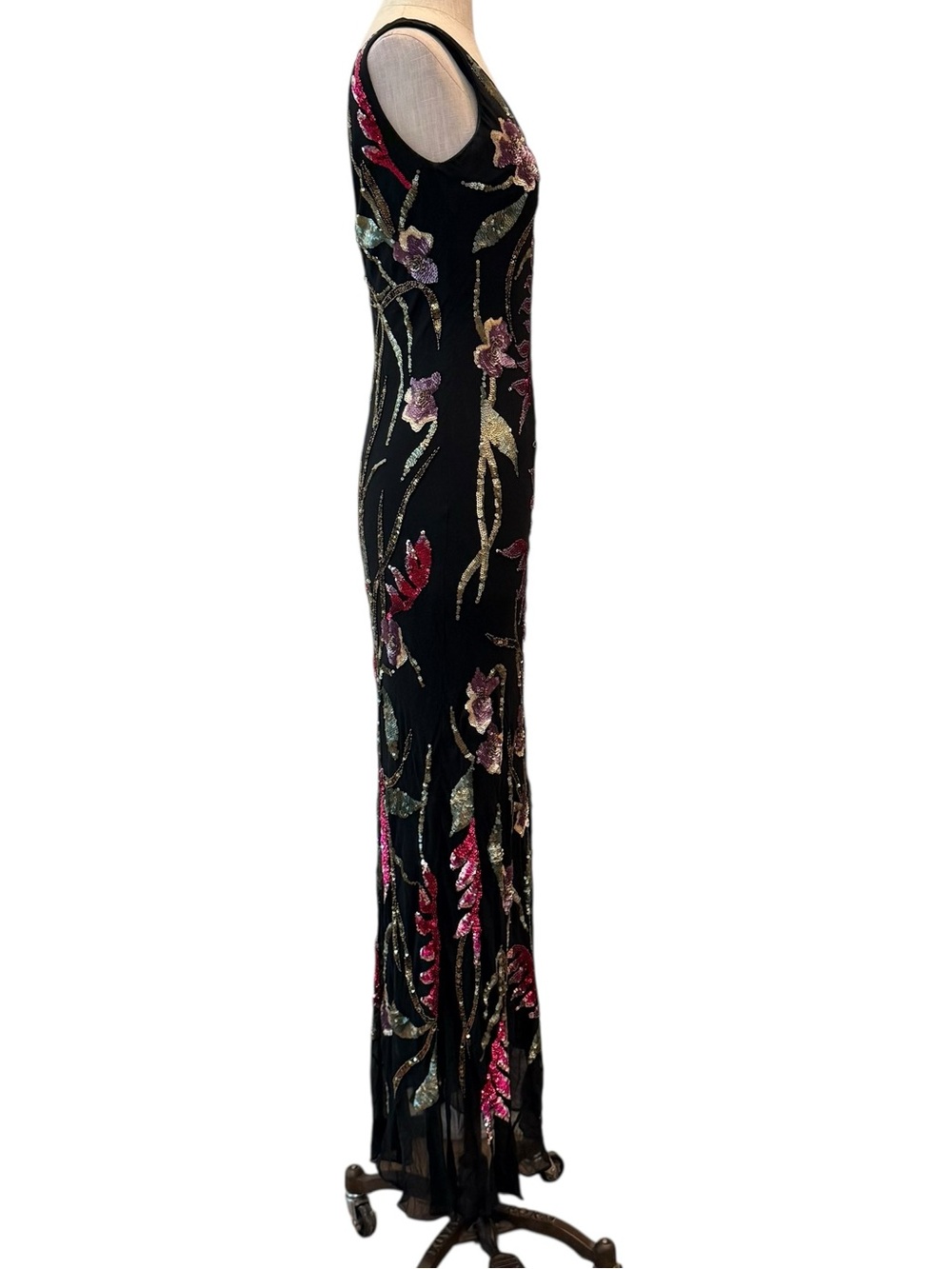 Sue Wong Nocturne sequin floral maxi dress - Picture 5 of 15